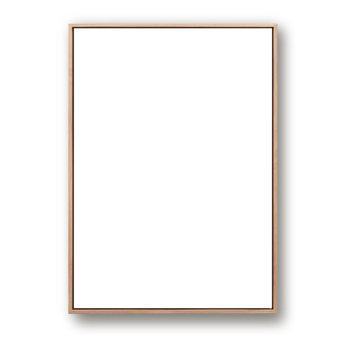 Professionally Stretched Canvas with Float Frame